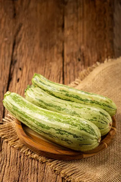Green Italian Zuchini Table — Stock Photo, Image