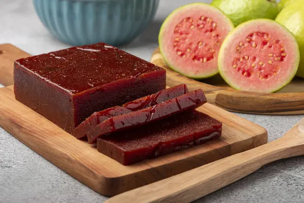 stock image Guava paste, typical sweet made from guava also known as Goiabada.