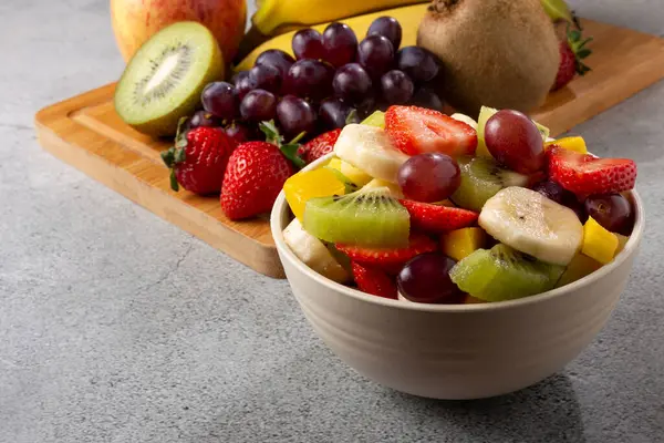 Fruit Salad Bowl Table — Stock Photo, Image
