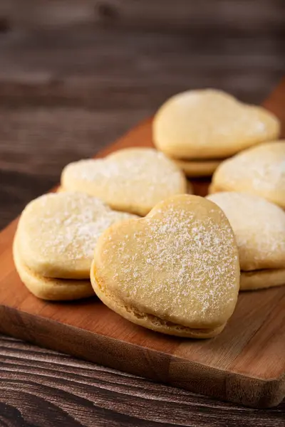 加入番石榴糊的美味黄油饼干 — 图库照片