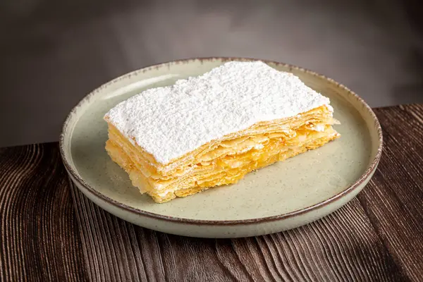 Mille Feuille Dessert Plate — Stock Photo, Image