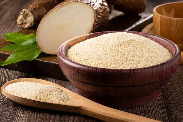 Cassava Flour Bowl — Stock Photo, Image