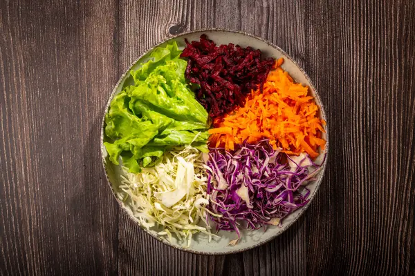 Fresh Vegetables Grated Healthy Food — Stockfoto