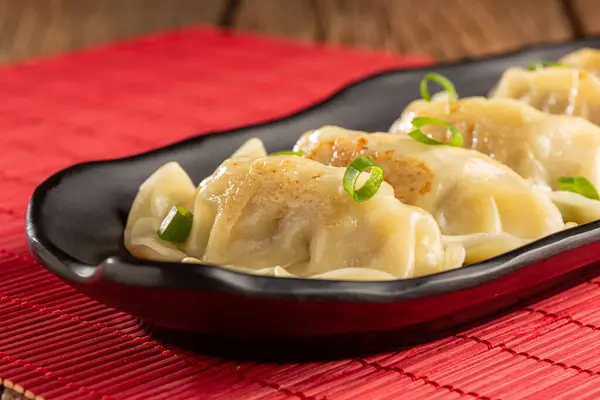 Gyoza Jiaozi Traditional Chinese Japanese Food — Stock Photo, Image