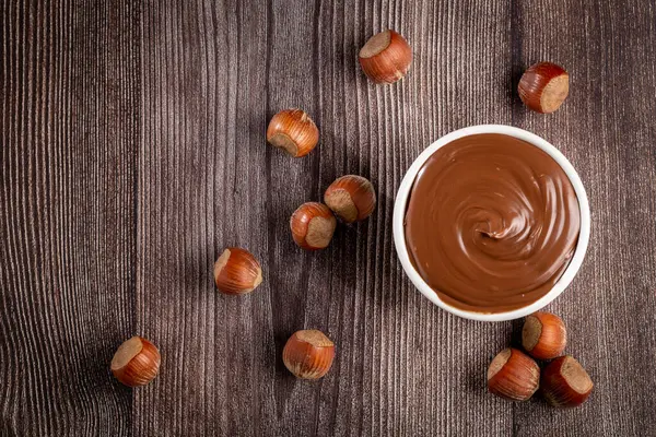 Hazelnut Cream Nougat Cream Cocoa — Stock Photo, Image