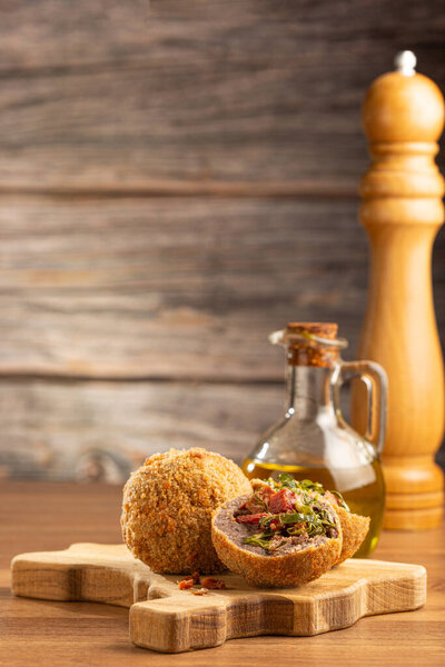"Bolinho de Feijoada" Brazilian traditional dumpling.