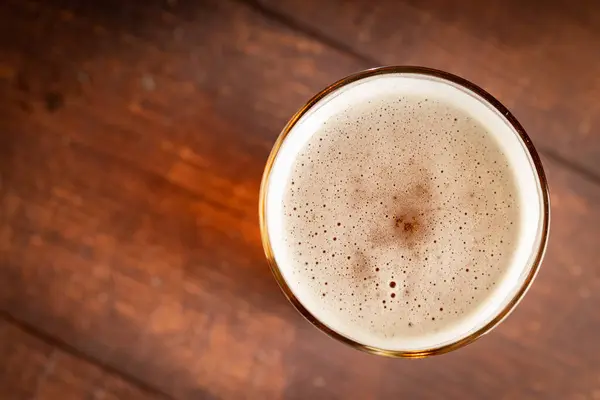 Холодный Кружку Янтарного Пива Ремесла Пива — стоковое фото