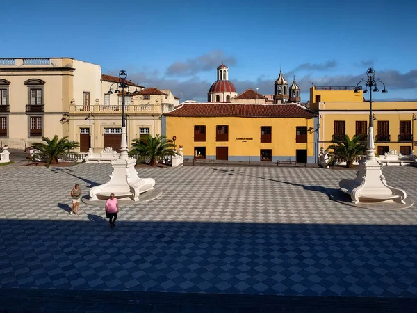 Stock image View on the landscape and cityscape of the La Orotava historic town which sits in a beautiful valley of the banana plantations.