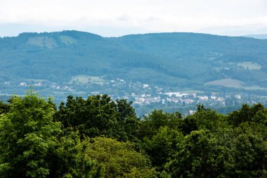Yazın Viyana ve Neulengbach yakınlarındaki Avusturya manzarasına bakın.
