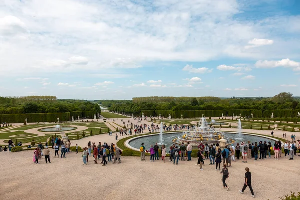 Paris Fransa Mayıs 2023 Versailles Sarayı Nın Dış Mimarisi Parkı Stok Resim
