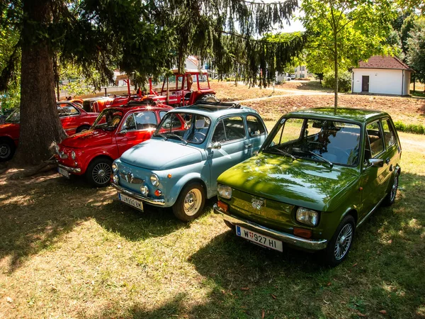 Санкт Петербург Австрия Июля 2023 Года Местная Выставка Старых Автомобилей — стоковое фото