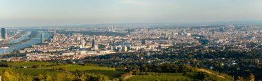 Viyana 'da Leopoldsberg' den panoramik manzara