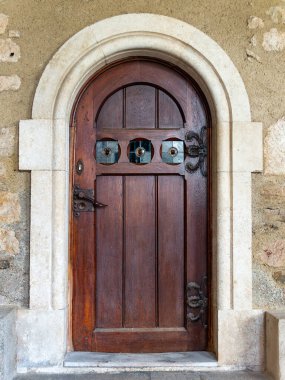 Heiligenkreuz, Avusturya - 14 Nisan 2024: Stift Heiligenkreuz 'un iç ve dış detayları hakkında genel görüş