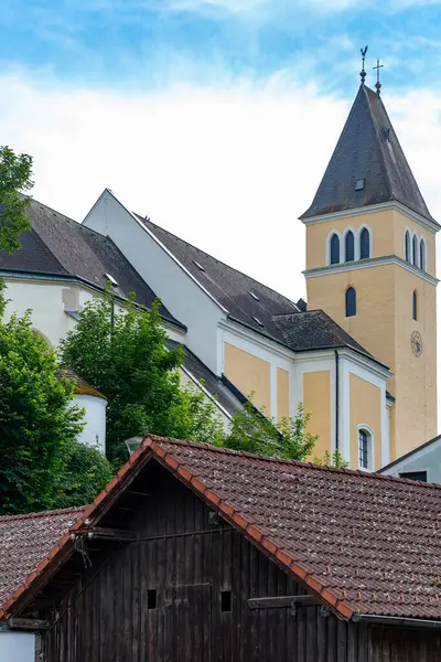 stock image View on Boheimkirchen church St. Jakob at the summer