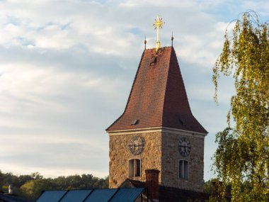 View on the streets and nature of the small towns architecture in Lower Austria clipart