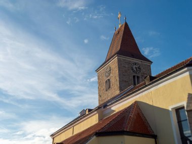 View on the streets and nature of the small towns architecture in Lower Austria clipart