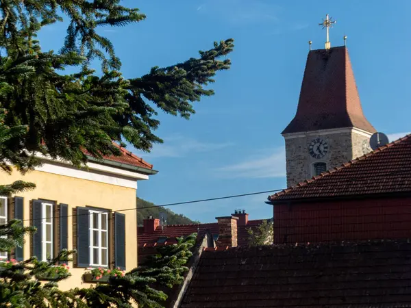 stock image View on the streets and nature of the small towns architecture in Lower Austria