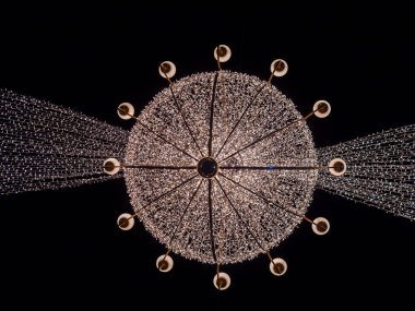 Geceleri Viyana Noel süslemesi