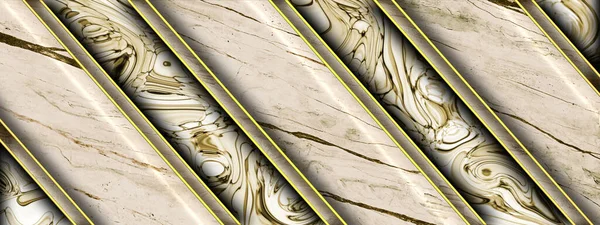 Black Marble Granite Stone Striping Golden Lines — Stock Photo, Image