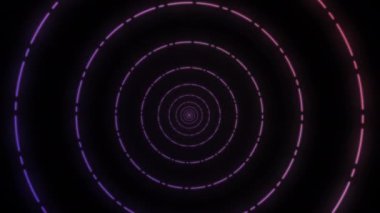 4K içinde sonsuz daire hareket eden tünel animasyonu.