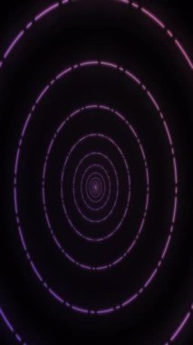 Dikey 4K 'da sonsuz daire hareket eden tünel animasyonu.