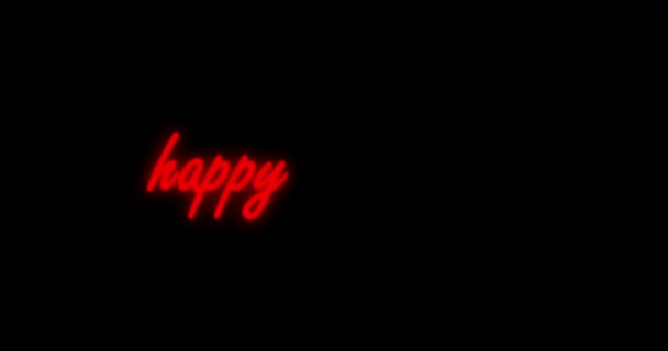 행복한 배경에 텍스트 애니메이션 비디오에 소원에 — 비디오