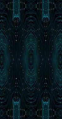 4K Kaleydoskop dalgalanan parçacıklar. Dikey 4K 'da fantastik parçacık çizgisi hareketi.