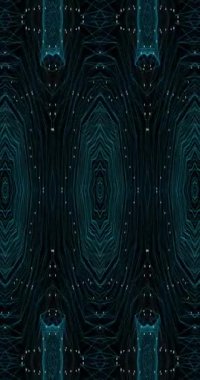 4K Kaleydoskop dalgalanan parçacıklar. Dikey 4K 'da fantastik parçacık çizgisi hareketi.