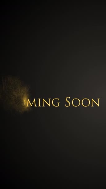 Wkrótce Animowany Tytuł New Arrival Release Teaser Concept Maszynie Pisania — Wideo stockowe