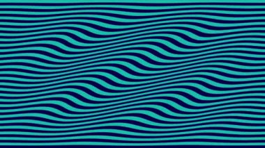 Renkli Dalga Vj döngüsü Kaleida arkaplan canlandırması 4K.