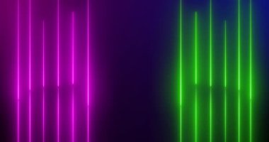 Canlı Yayın Arkaplan Çerçevesi - Animasyon Neon Kaplama Şablonu, Oyun Kaplaması OBS veya Streamlabs Studio yüksek teknoloji kaplaması flamalar için. Masaüstü sahnesi ve yüz kamerası, Chatbox alanı, dört yeni söz ve afiş alanı için şeffaf bölüm 