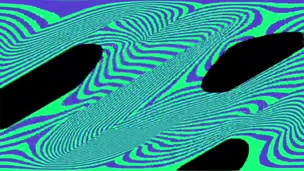 Colorato Wave Loop Caleida Animazione Sfondo — Video Stock