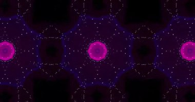 Renkli Lüks Kaleydoskop dalgalı parçacıklar. Fantastik parçacık çizgisi hareketi. Disko Soyut Hareket Arkaplanı. Kaleydoskop etkisi 3 boyutlu. 3d animasyon 4K.