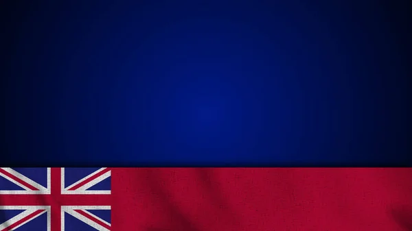 Lang Realistisch Verenigd Koninkrijk Vlag Blanco Achtergrondgebied Illustratie — Stockfoto