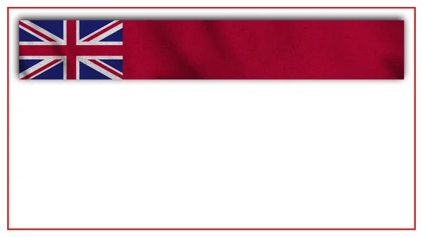 Μεγάλη Ρεαλιστική Ηνωμένο Βασίλειο Σημαία Και Κενό Φόντο Εικονογράφηση — Φωτογραφία Αρχείου