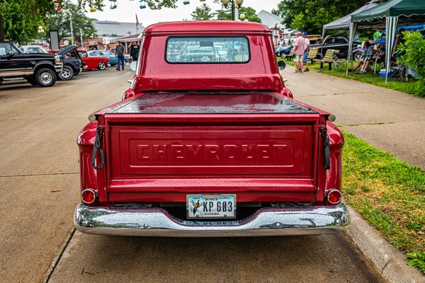 Des Moines July 2022 High Perspective Back View 1955 Chevrolet — 스톡 사진