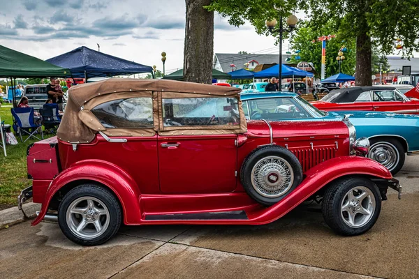 Des Moines July 2022 High View View 1931 Ford Model — 스톡 사진