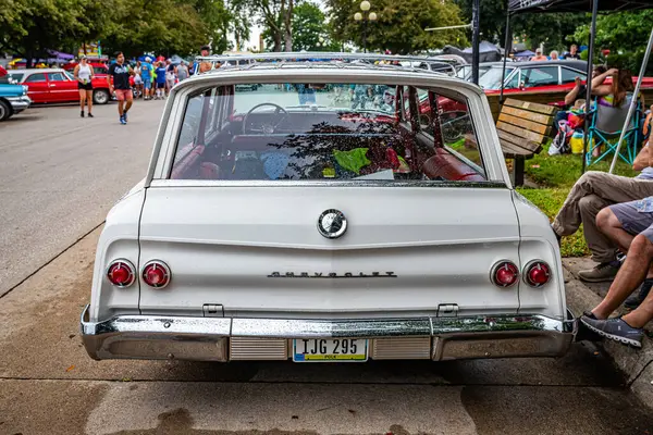 Des Moines July 2022 High Perspective Back View 1962 Chevrolet — 스톡 사진