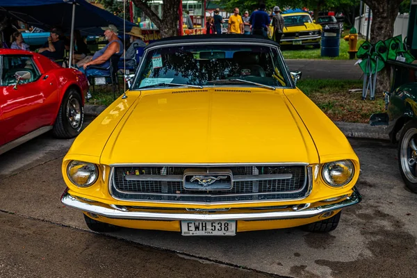 Des Moines 2022 Július Magas Kilátások Egy 1967 Ford Mustang — Stock Fotó