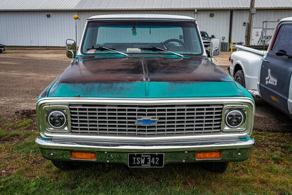Des Moines July 2022 High Perspective Front View 1972 Chevrolet — 图库照片