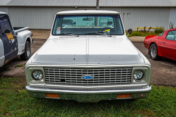 Des Moines July 2022 High Perspective Front View 1972 Chevrolet — 스톡 사진