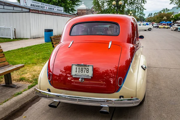 Des Moines July 2022 High Perspective Rear View 1940 Chevrolet — Stock Photo, Image