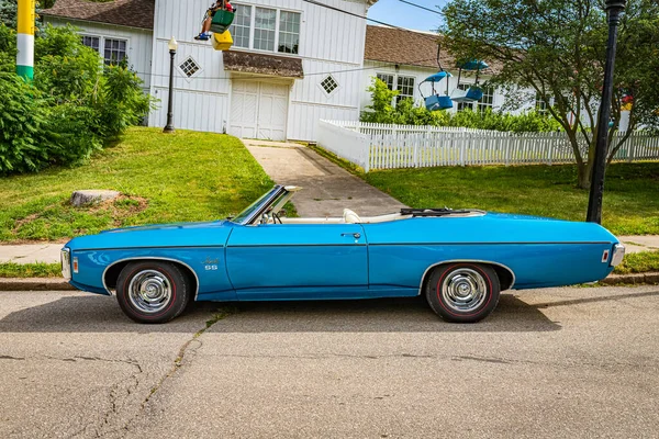 Des Moines July 2022 High View View 1969 Chevrolet Impala — 스톡 사진