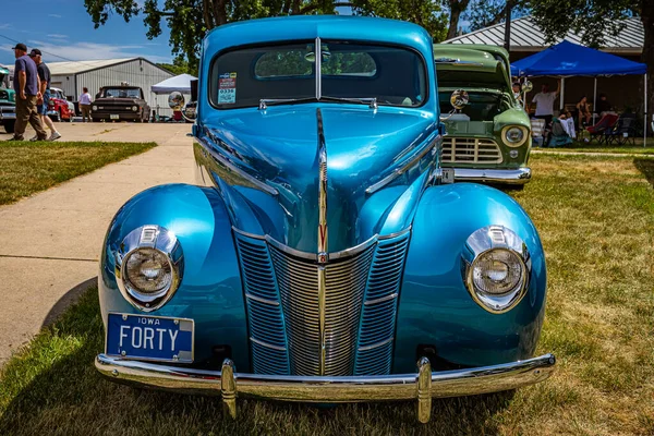 Des Moines July 2022 High View Front View 1940 Ford — 스톡 사진