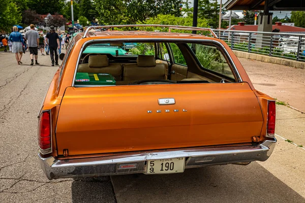 Des Moines July 2022 High Perspective Rear View 1969 Amc — Stock Photo, Image