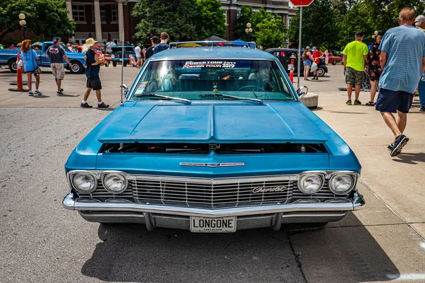 Des Moines 2022 Július Magas Kilátások Egy 1965 Chevrolet Impala — Stock Fotó