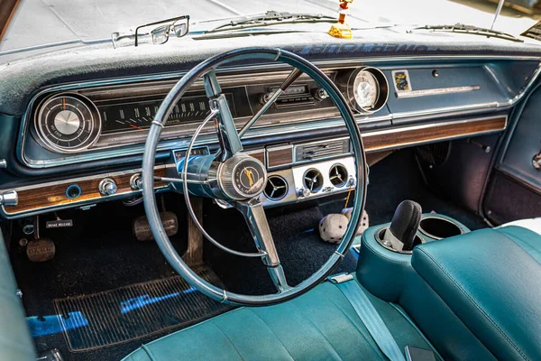 Des Moines July 2022 High View Details 1965 Chevrolet Impala — 스톡 사진