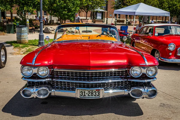 Des Moines July 2022 High View View 1959 Cadillac Series — 스톡 사진