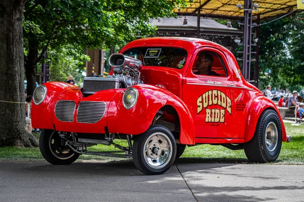 Des Moines Temmuz 2022 Yerel Bir Araba Fuarında 1940 Willys — Stok fotoğraf