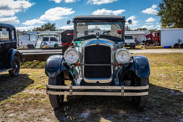 Fort Meade February 2022 High Perspective Front View 1927 Hupmobile — ストック写真